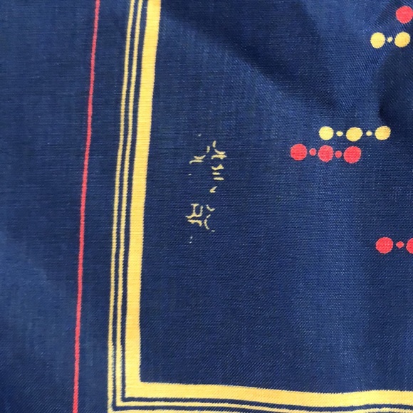 VTG Robinson Golluber Classy Square Scarf Blue - Picture 8 of 10